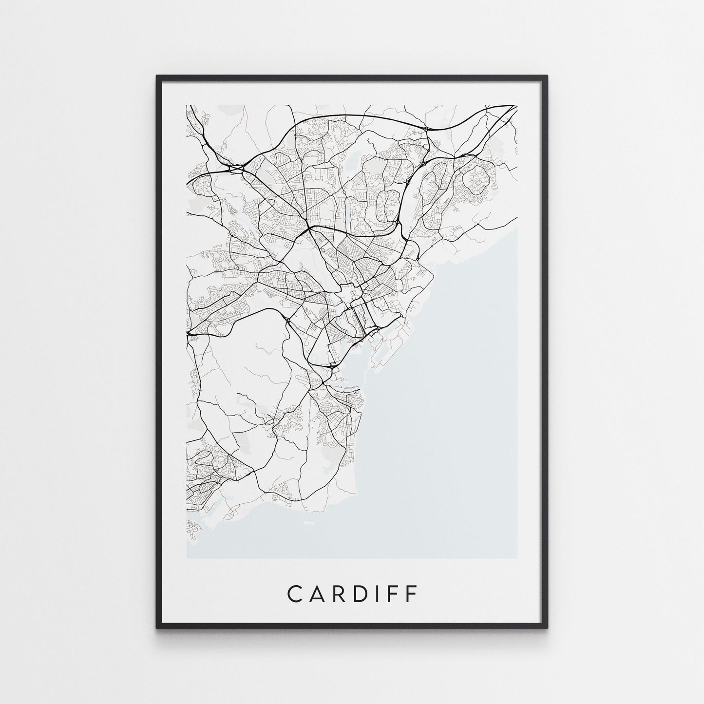 Cardiff Map Print - Wales