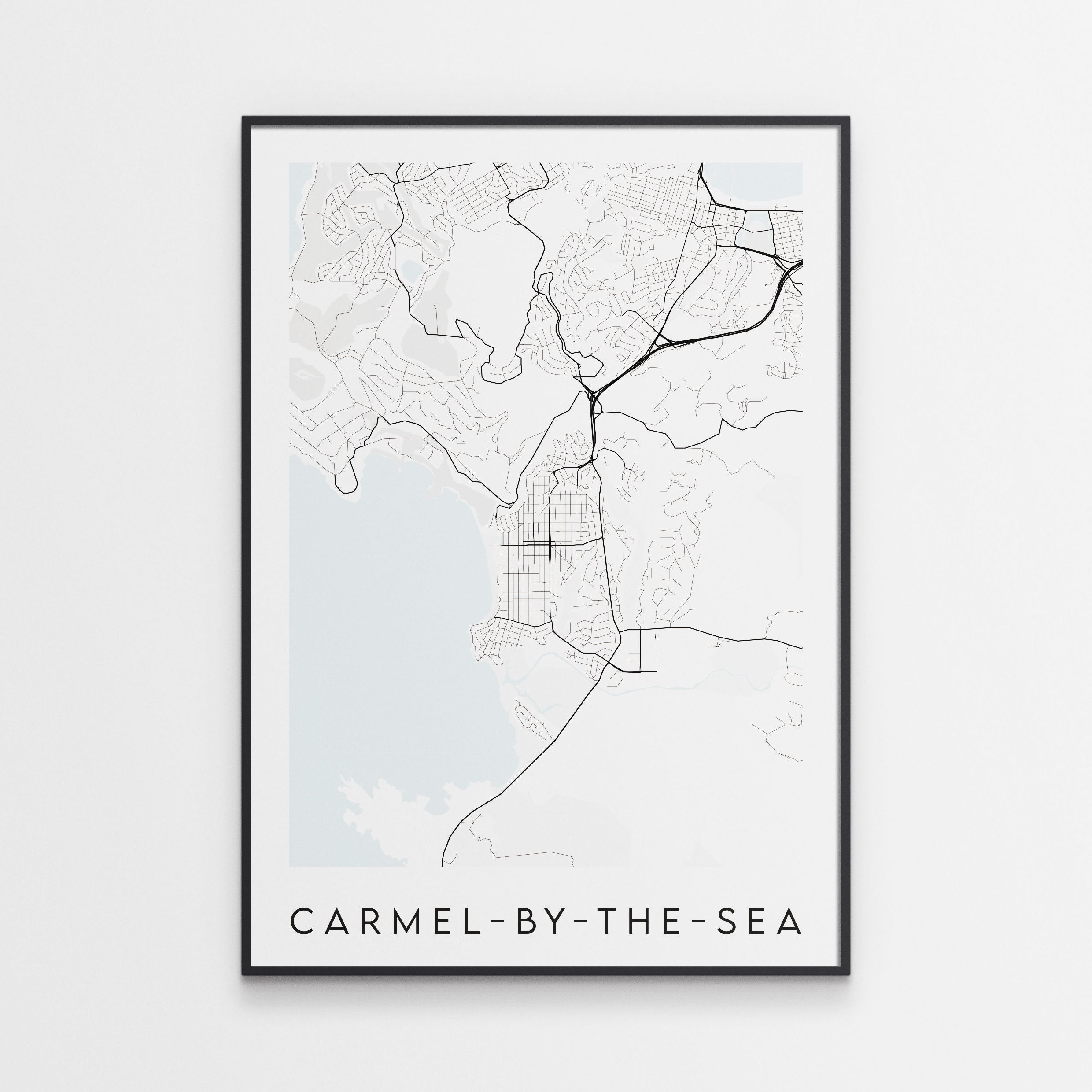 Cermel Mapi Carmel-by-the-Sea Map Poster - California – Minimal Wall