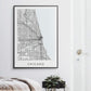 Chicago Map Print - Illinois USA