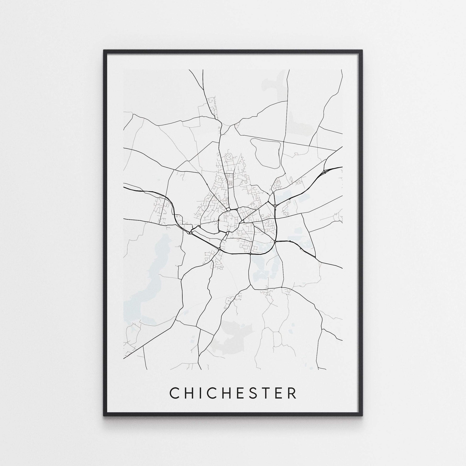 Chichester Map Print