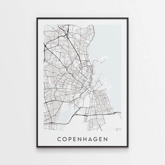 Copenhagen Map Print - Denmark