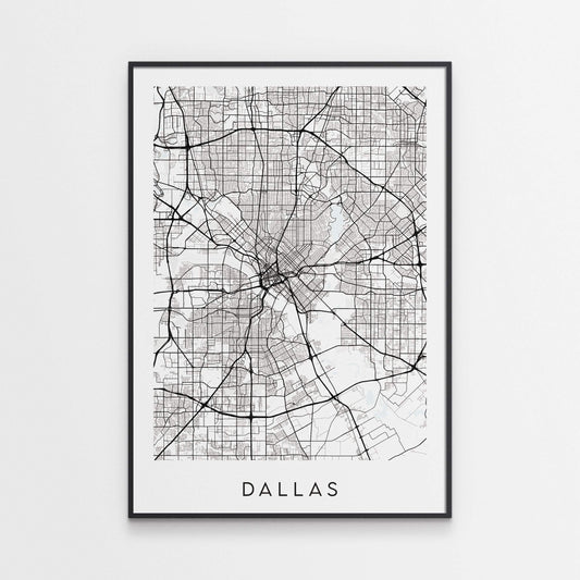 Dallas Map Print - USA