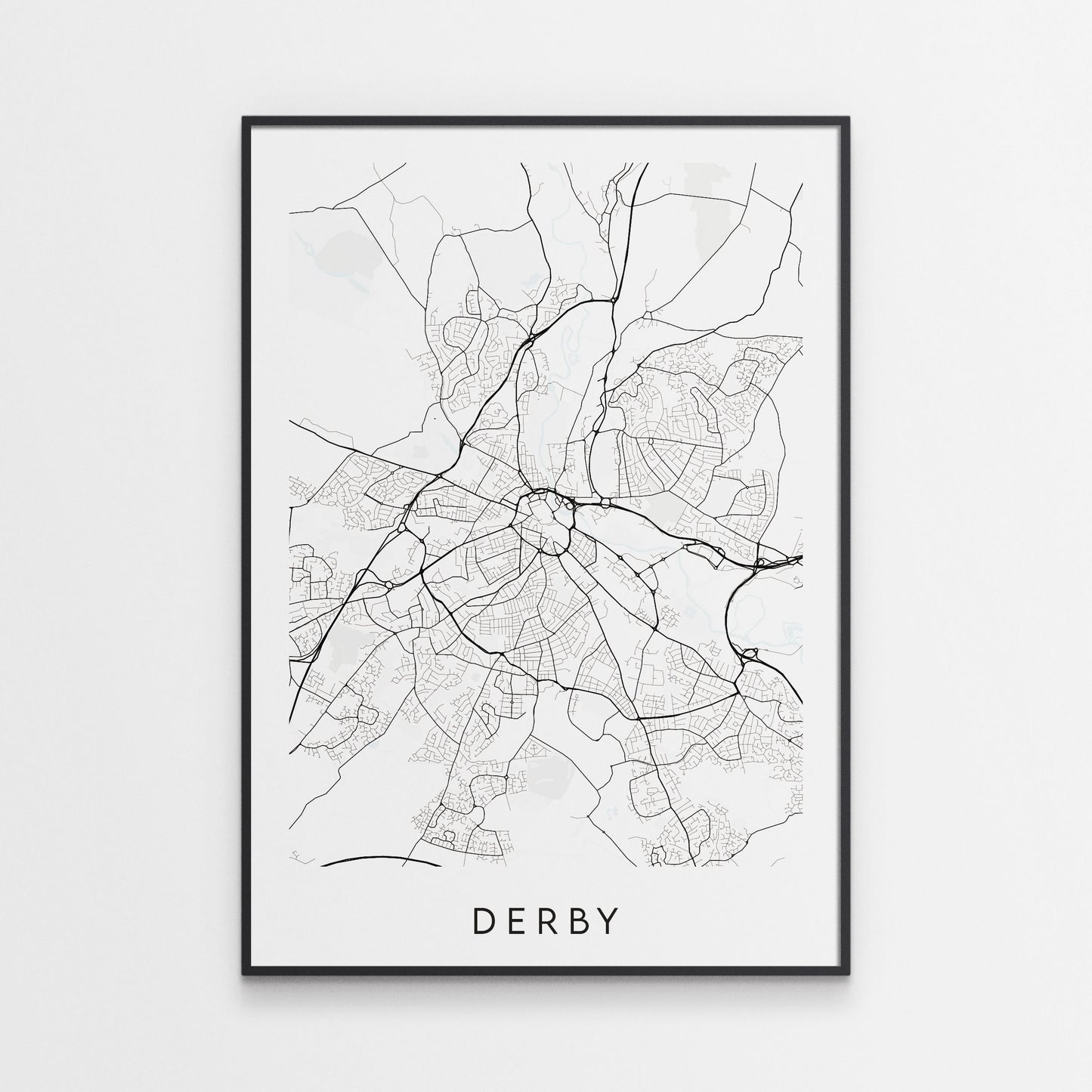 Derby Map Print