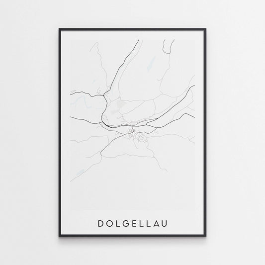 Dolgellau Map Print - Wales