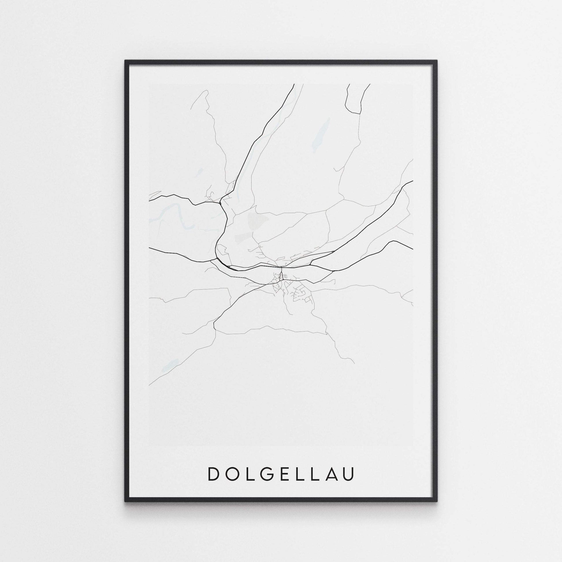 Dolgellau Map Print - Wales