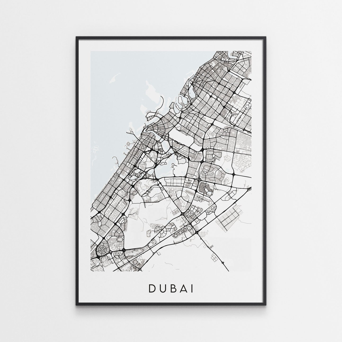 Dubai Map Print - United Arab Emirates