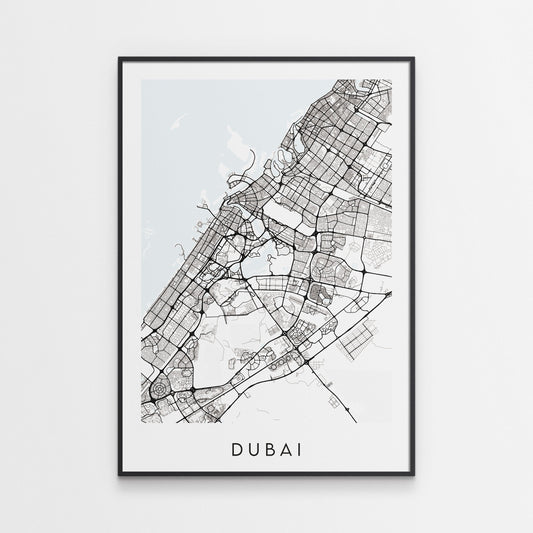 Dubai Map Print - United Arab Emirates