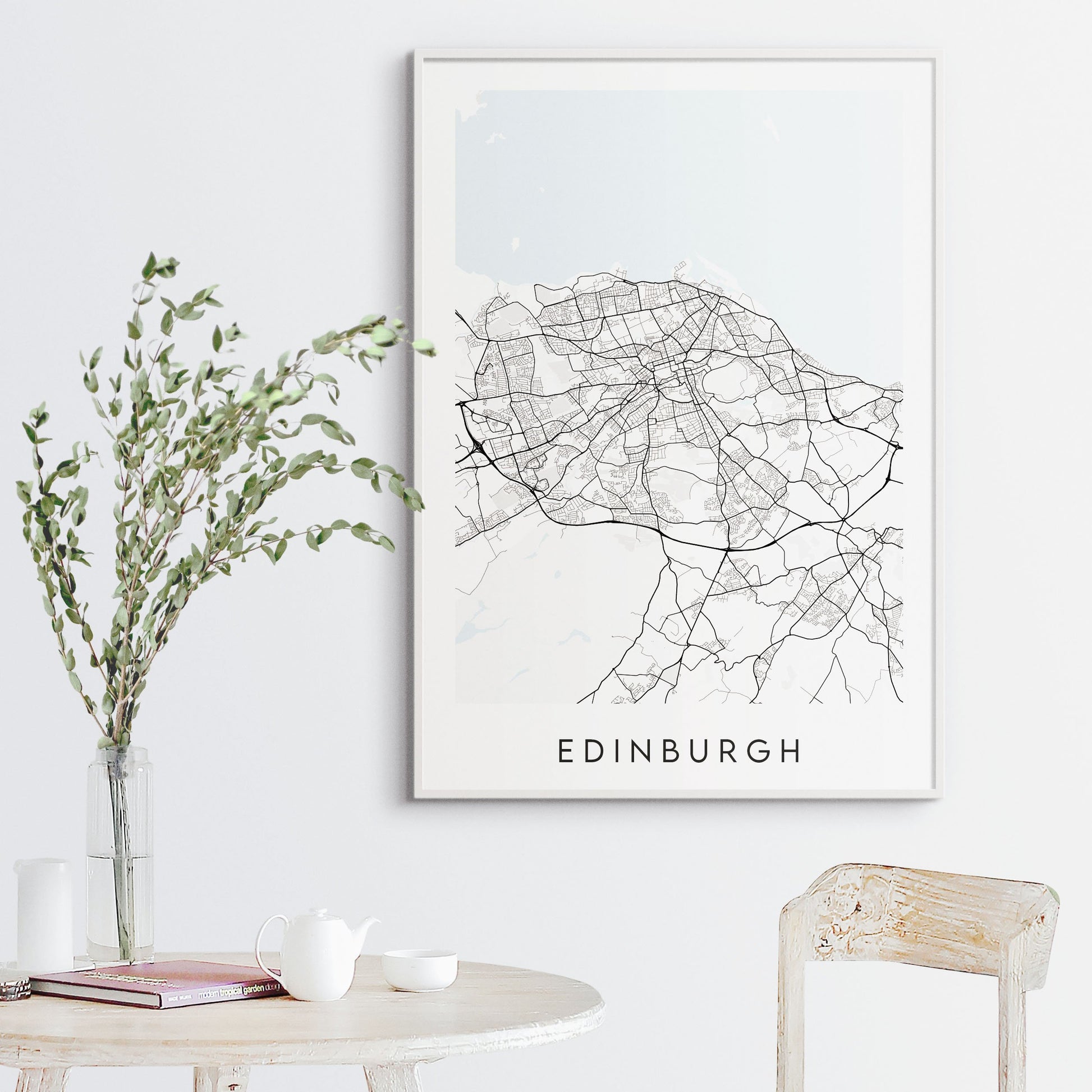 Edinburgh Map Print - Scotland