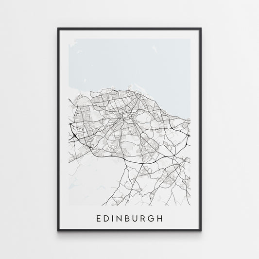 Edinburgh Map Print - Scotland