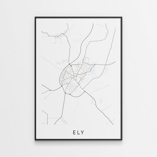 Ely Map Print