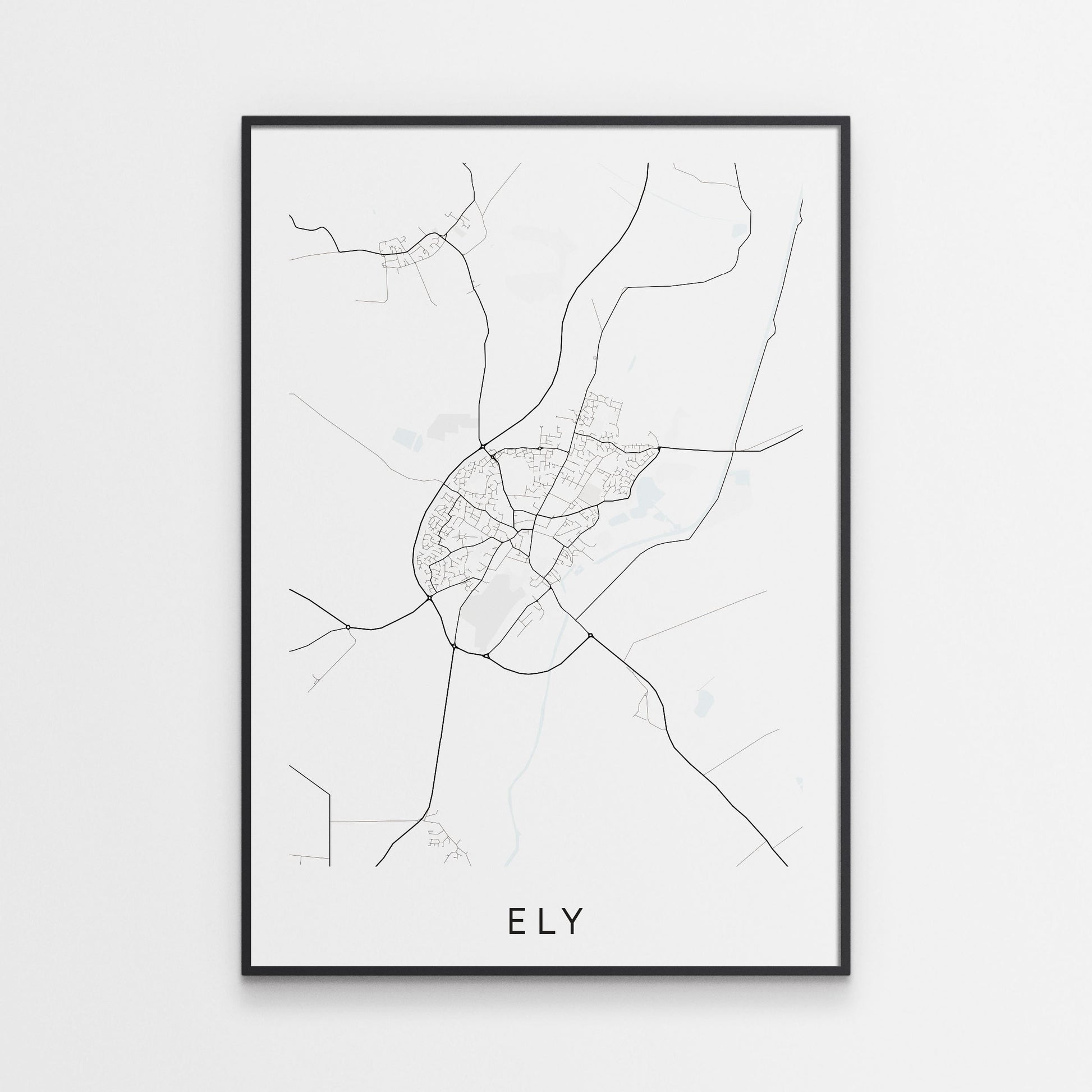 Ely Map Print