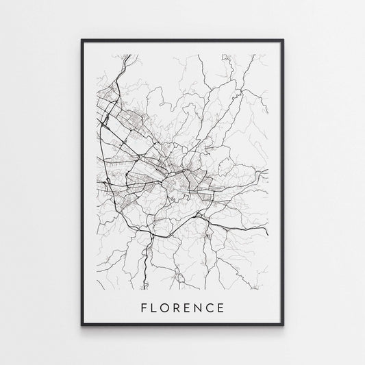 Florence Map Print - Italy
