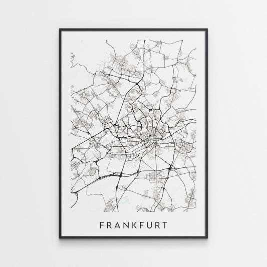 Frankfurt Map Print - Germany
