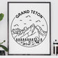 Grand Teton National Park Poster - Wyoming Print