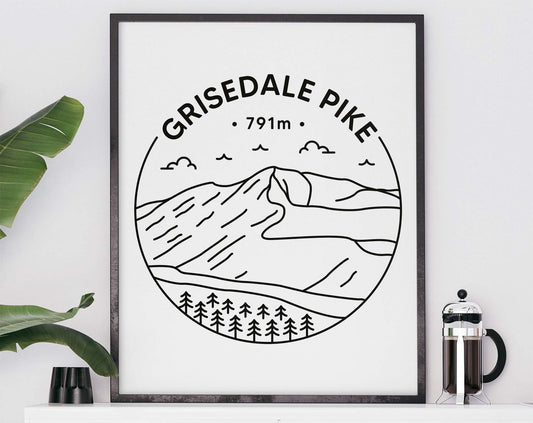 Grisedale Pike Print - Cumbria, Lake District Poster