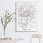 Hamburg Map Print - Germany