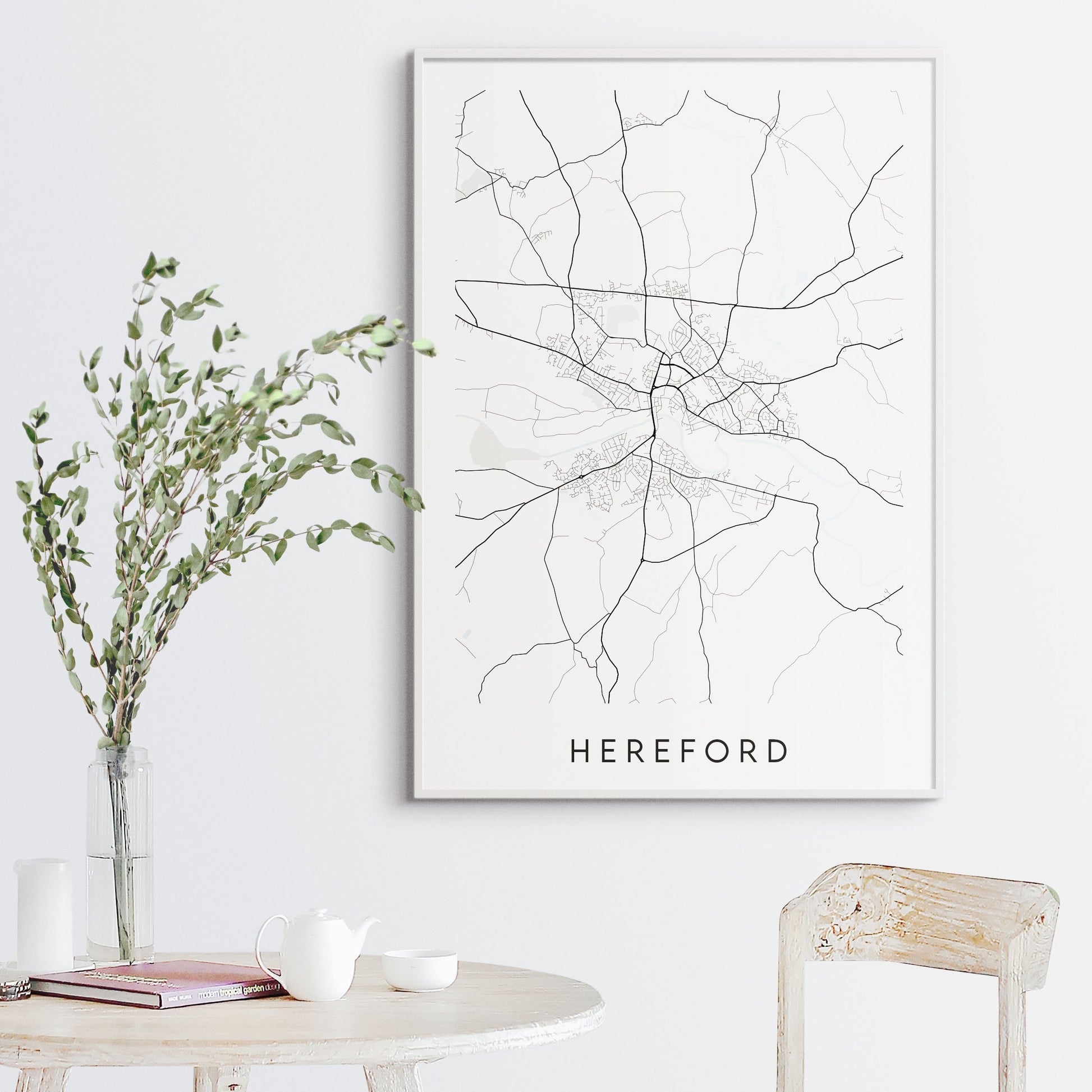 Hereford Map Print