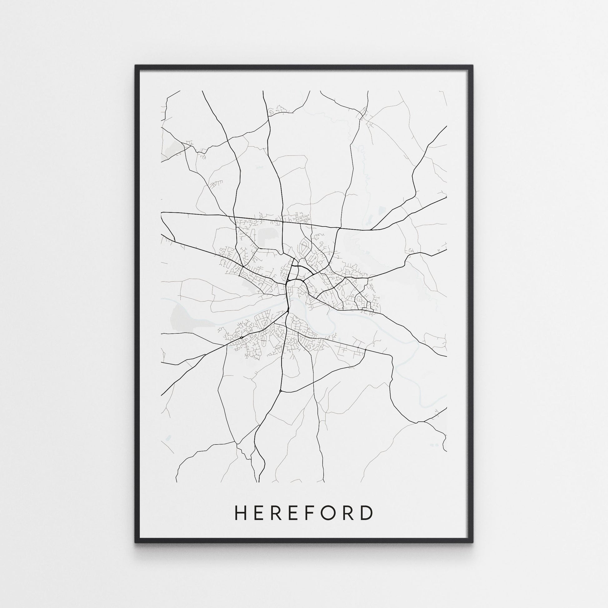 Hereford Map Print