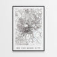 Ho Chi Minh City Map Print - Vietnam