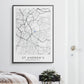 Birmingham City Poster - St Andrew's Stadium Football Map