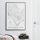 Luton Town Poster - Kenilworth Road Stadium Football Map