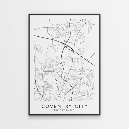 Coventry City Poster - Stadium Football Map