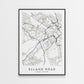 Leeds United Poster - Elland Road Stadium Football Map