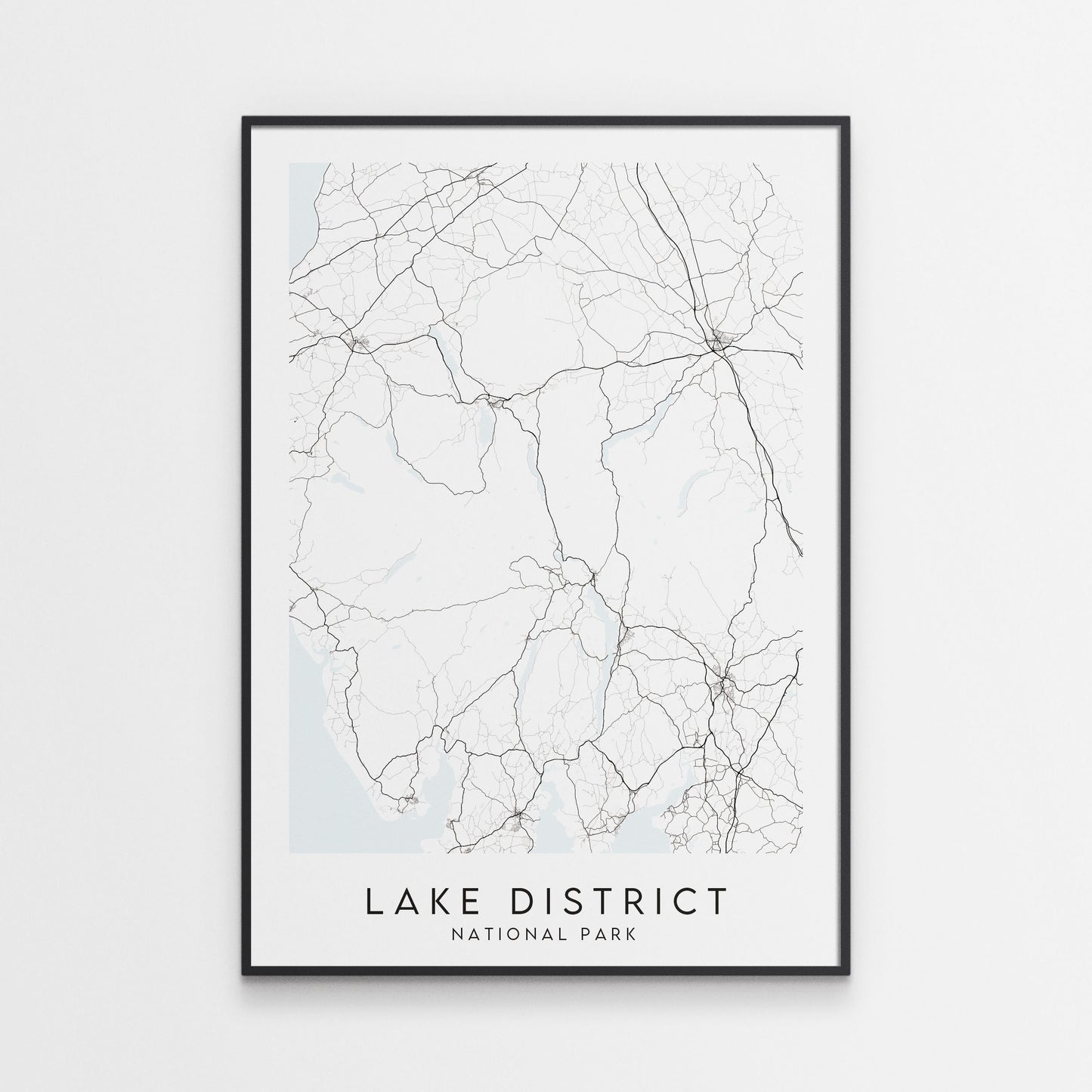 Lake District National Park Map Print