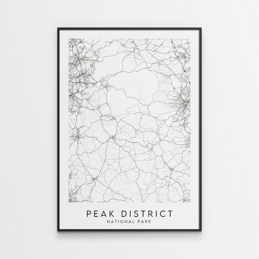 Peak District National Park Map Print