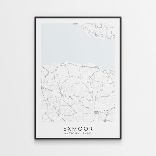 Exmoor National Park Map Print