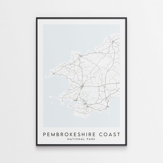 Pembrokeshire Coast National Park Map Print - Wales