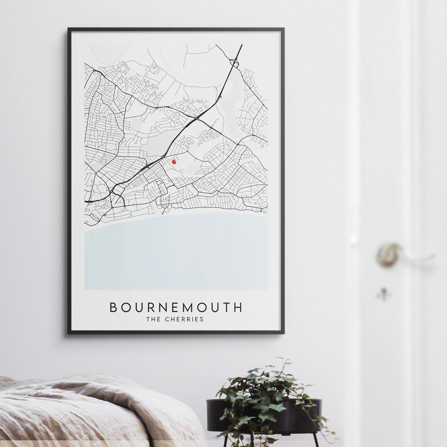Bournemouth FC Poster - Vitality Stadium Football Map