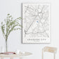 Leicester City Poster - Filbert Street Stadium Football Map