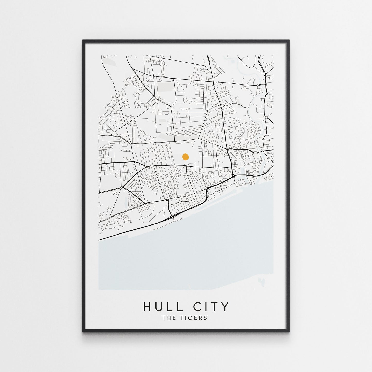 Hull City Poster - Stadium Football Map