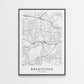 Brentford FC Poster - Brentford Community Stadium Football Map