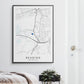 Reading FC Poster - Stadium Football Map