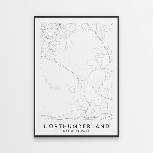 Northumberland National Park Map Print