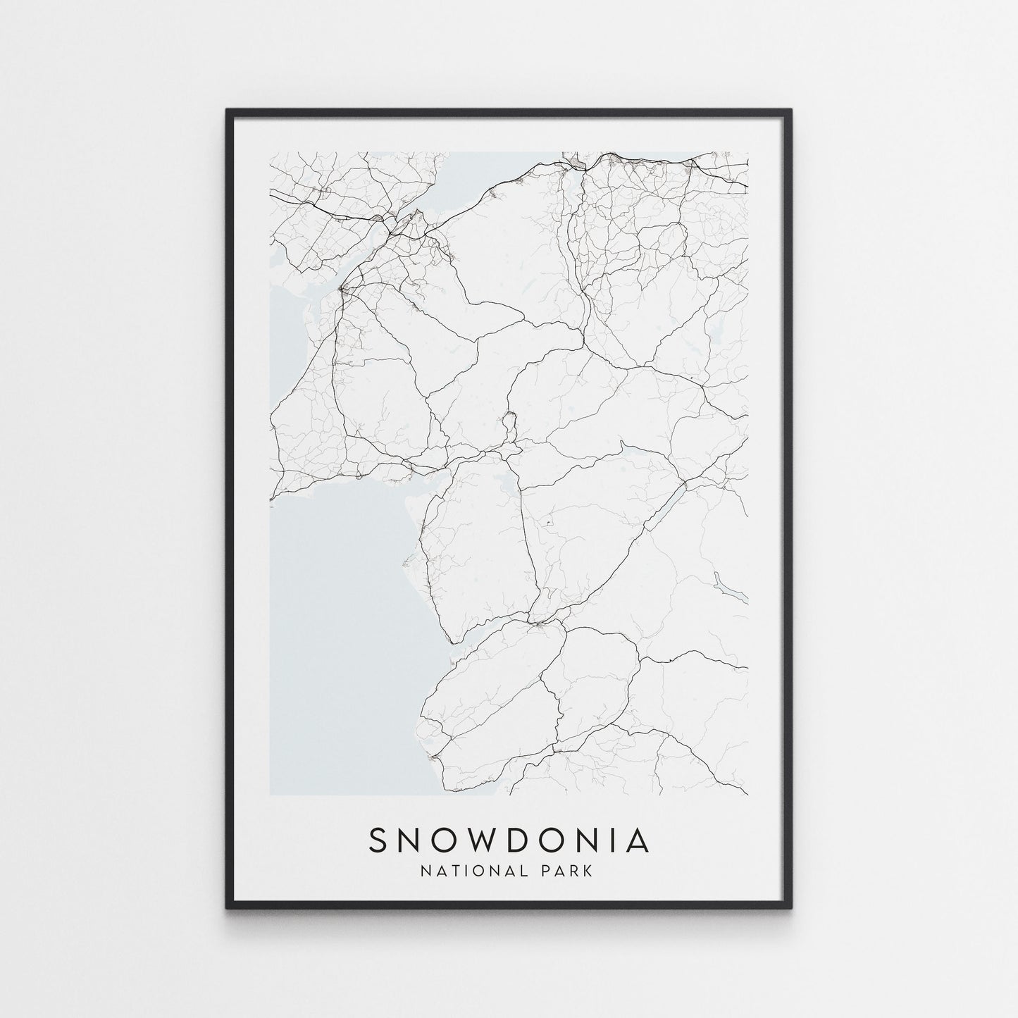 Snowdonia National Park Map Print - Wales