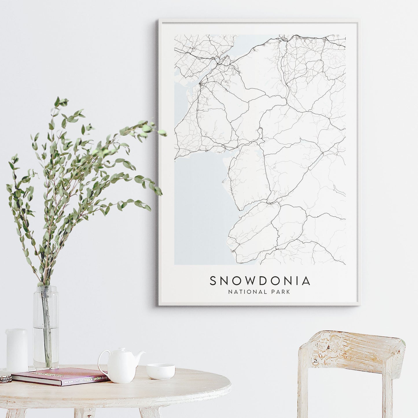 Snowdonia National Park Map Print - Wales