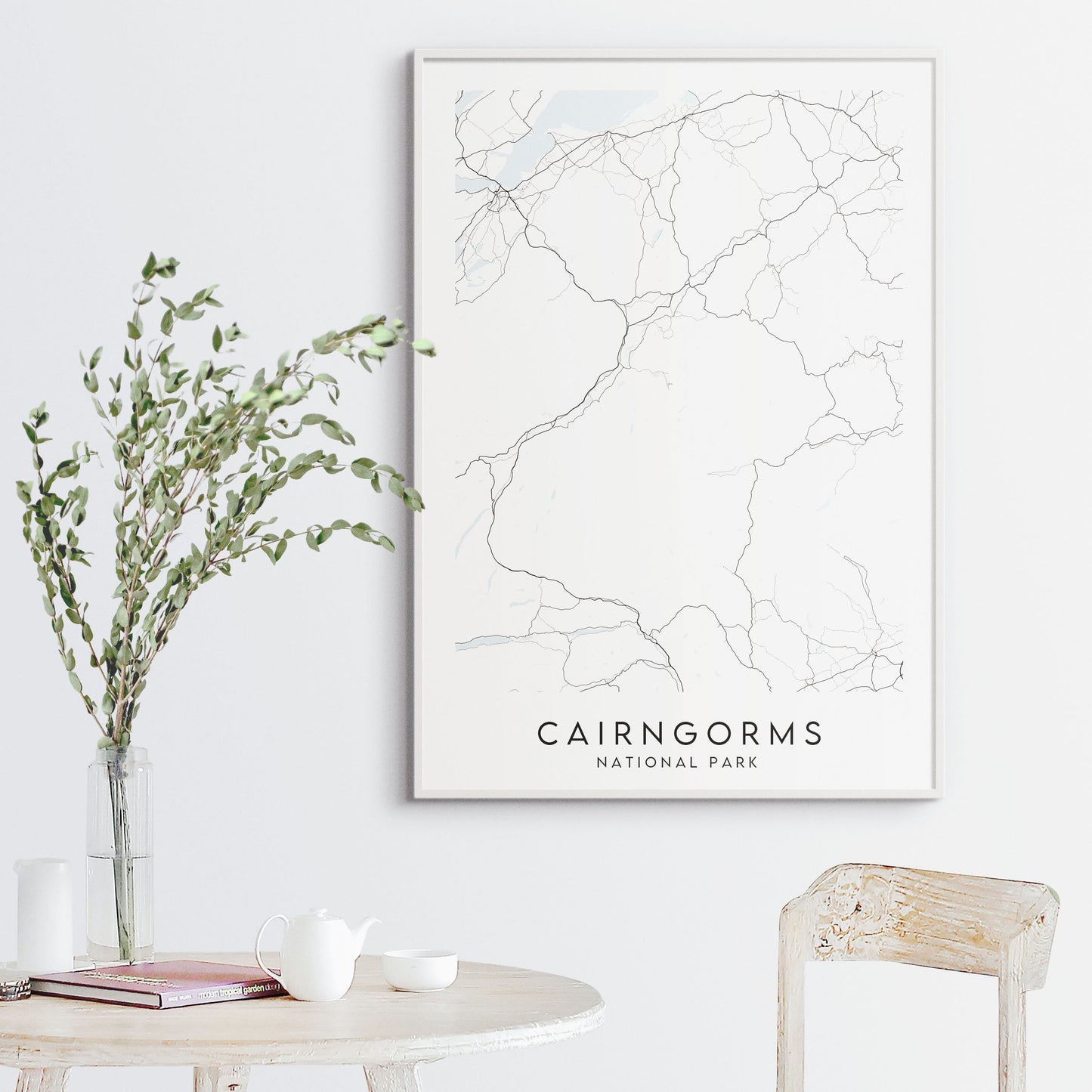Cairngorms National Park Map Print - Scotland