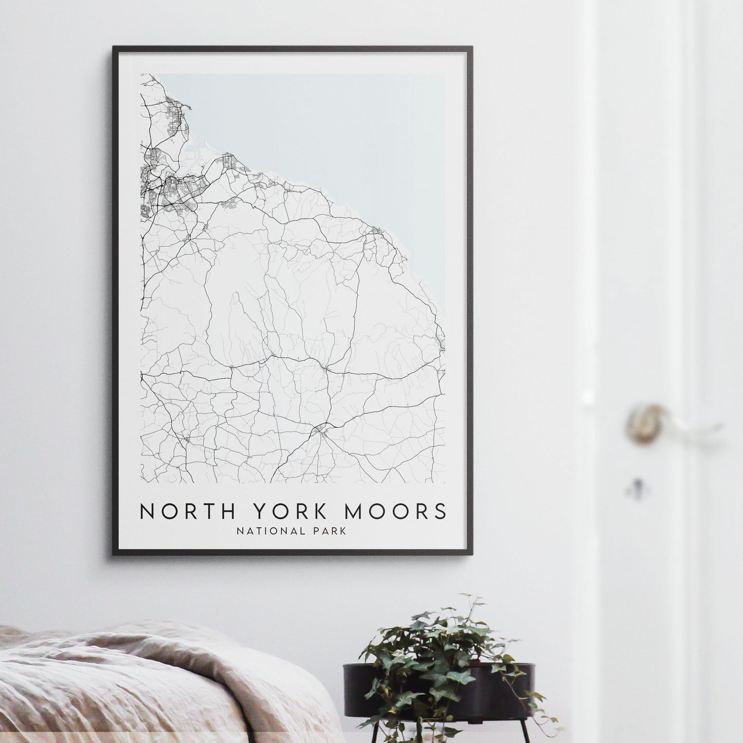 North York Moors National Park Map Print