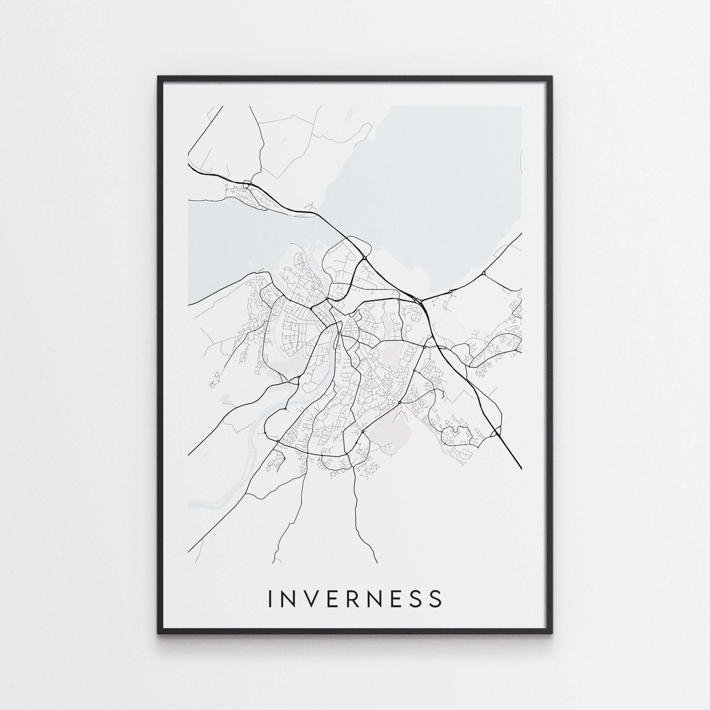 Inverness Map Print - Scotland
