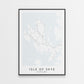 Isle of Skye Map Print - Scotland
