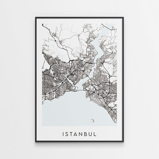 Istanbul Map Print - Turkey