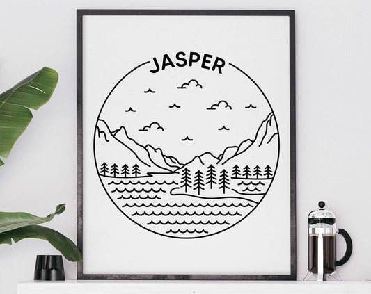 Jasper National Park Poster - Alberta, Canada Print