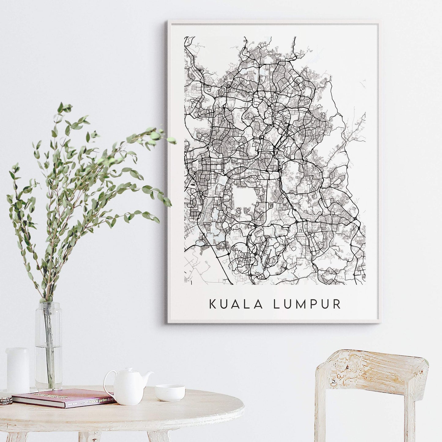 Kuala Lumpur Map Print - Malaysia