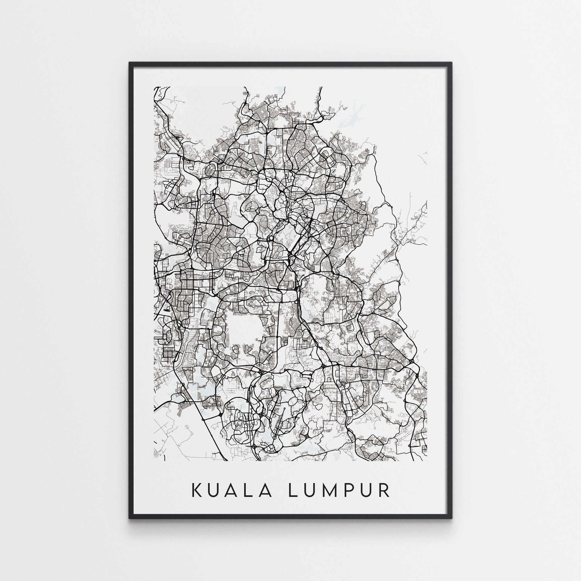 Kuala Lumpur Map Print - Malaysia