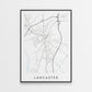 Lancaster Map Print