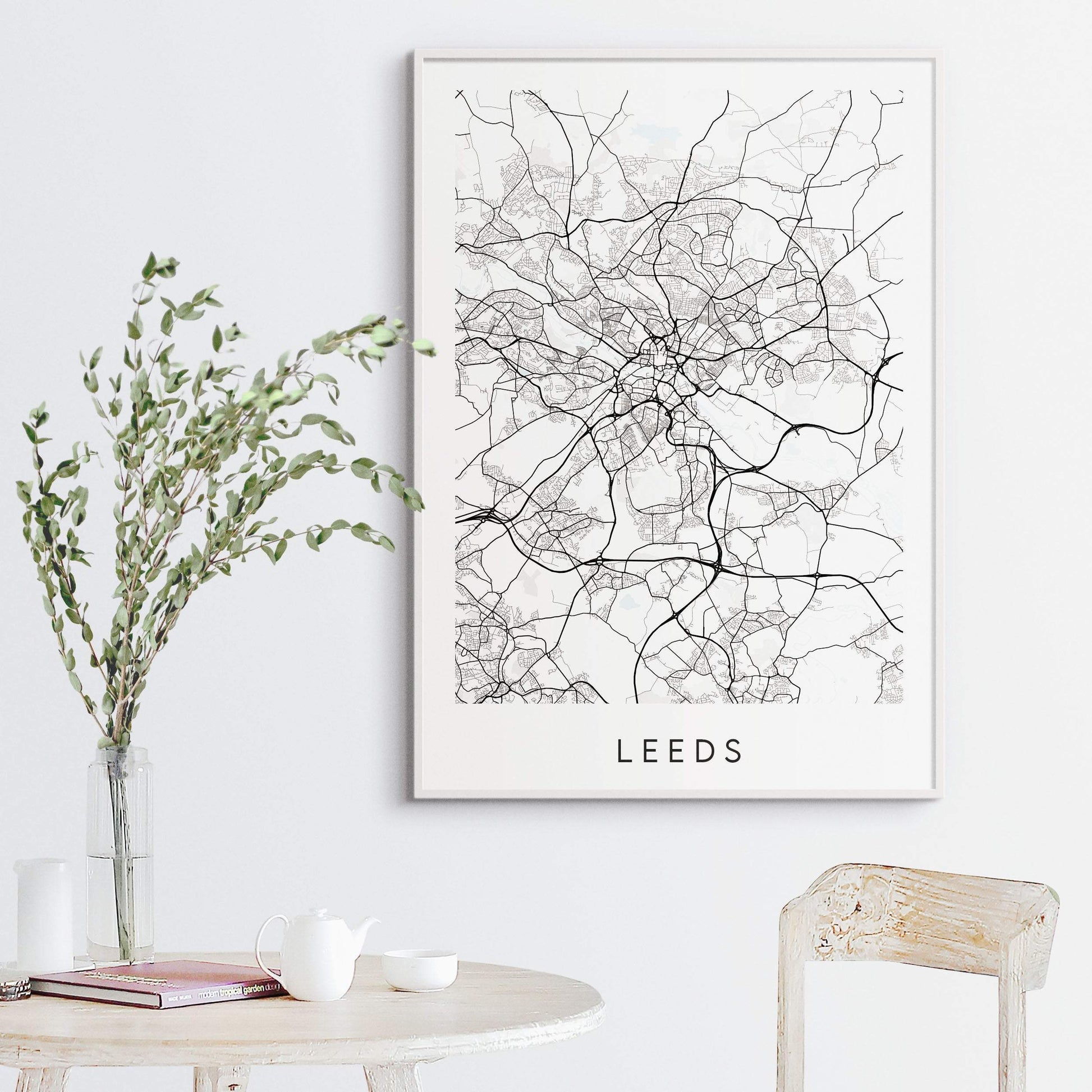 Leeds Map Print