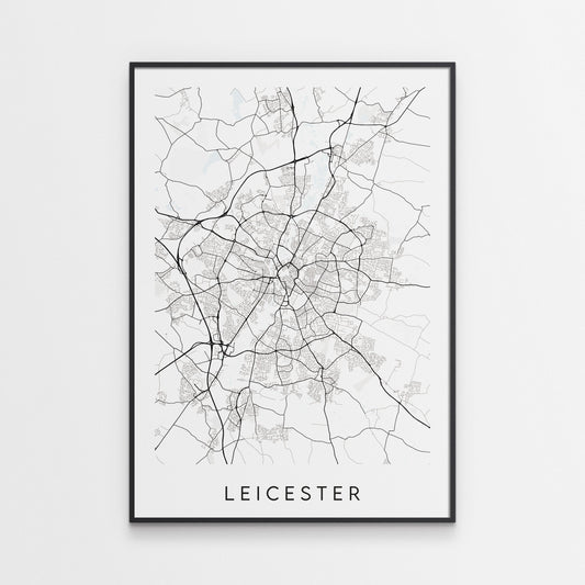 Leicester Map Print